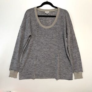 Aritzia Wilfred Sweater Scoop Neck Grey Medium